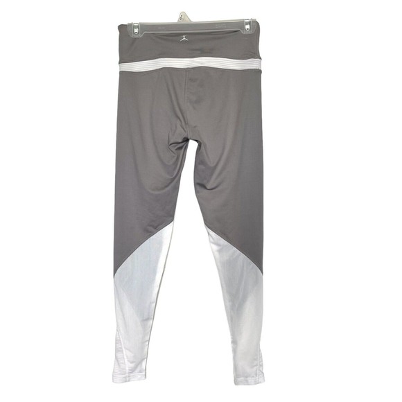 Danskin Womens Leggings Sz Small Mid Rise Mesh Logo Gray Activewear Workout - Picture 7 of 14